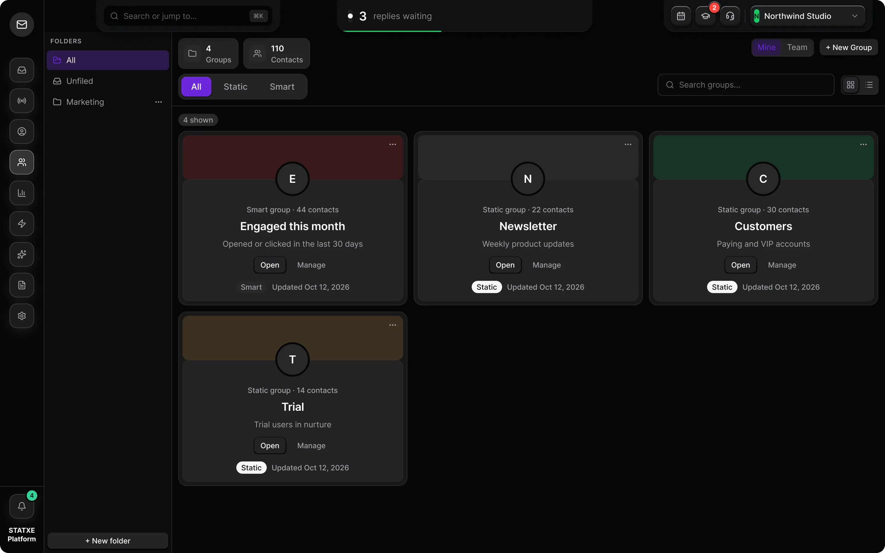Organise groups — Find your groups