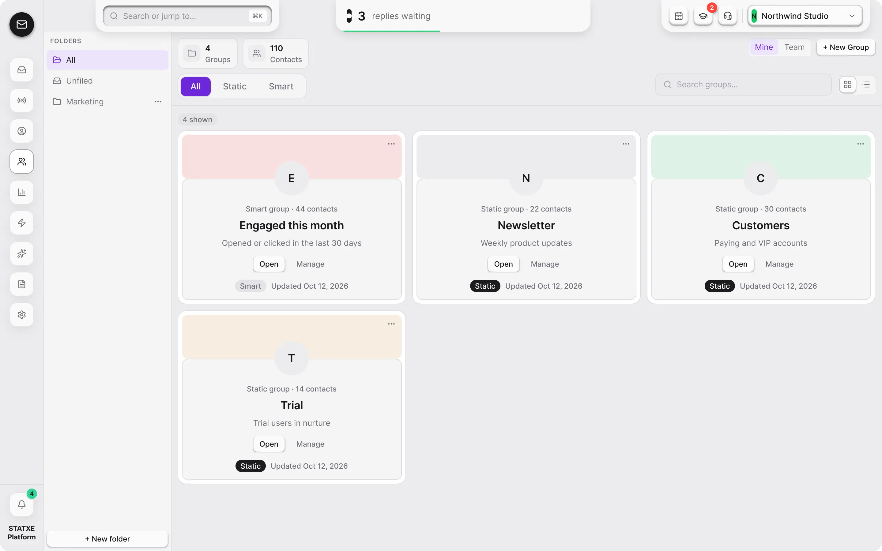 Organise groups — Find your groups