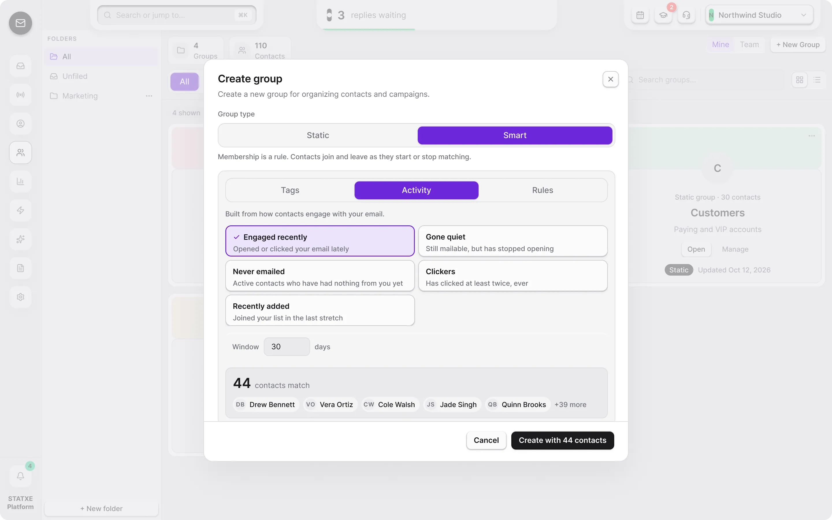 Build a smart group — Describe who belongs